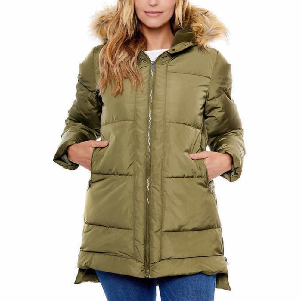 Be Boundless Womens Parka Jacket-- Olive - Picture 1 of 6